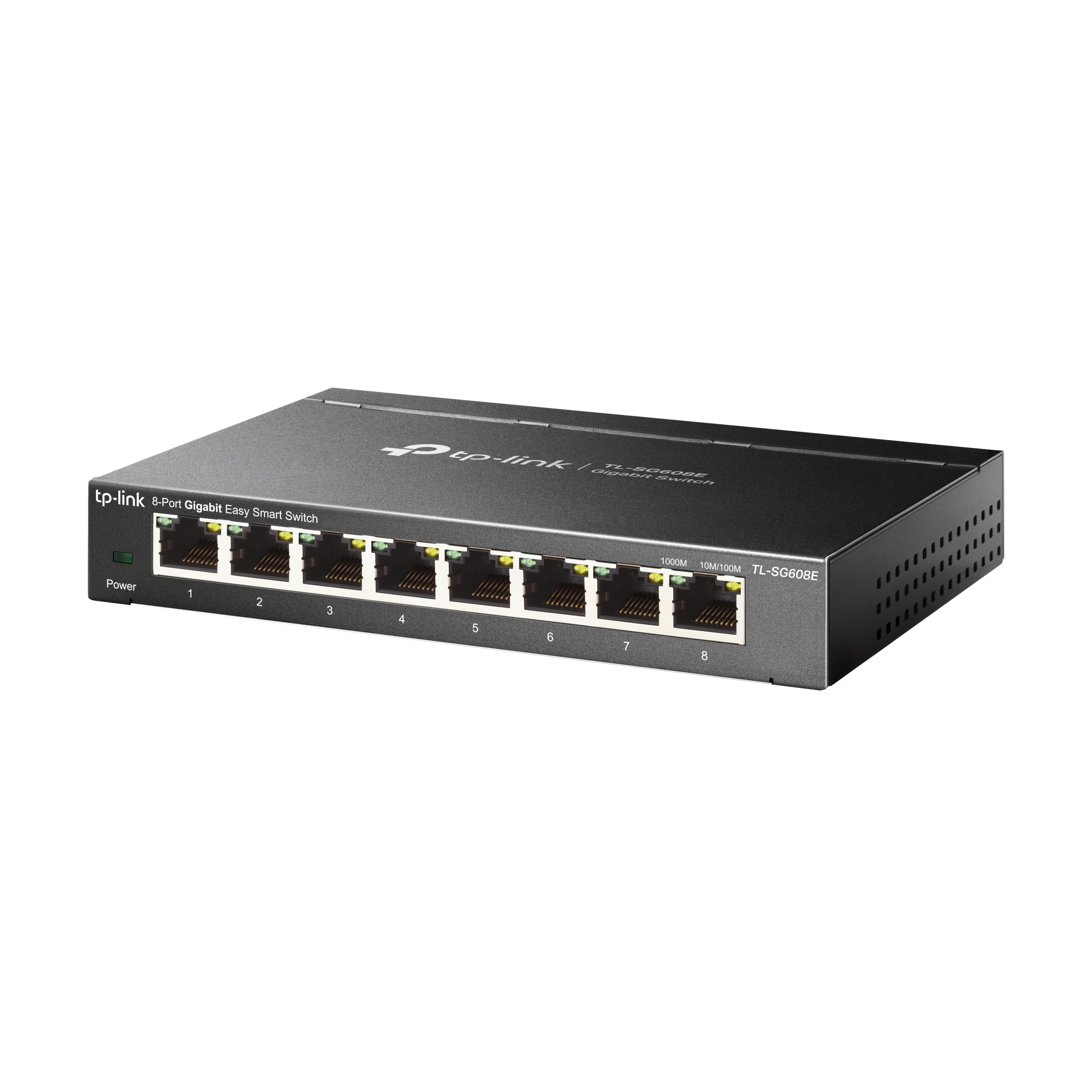 TP-Link TL-SG608E 8-Ports Gigabit Easy Smart Managed Netzwerk Switch (Plug-and-Play, Metallgehäuse, QoS, IGMP-Snooping, VLAN, zentrales Management, energieeffizient) 2
