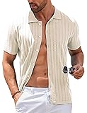 COOFANDY Men's Casual Button Down Shirts Short