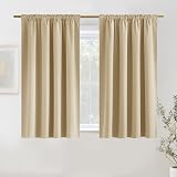 PONY DANCE 100% Blackout Thermal Curtain 52x54 Biscotti Beige 2 Panels view 2
