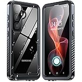 ANTSHARE for Samsung Galaxy S24 Case Waterproof, Built-in Lens & Screen Protector 360° Full Body Heavy Duty Protective Shockproof IP68 Underwater Case for Galaxy S24 (2024) 5G-Black
