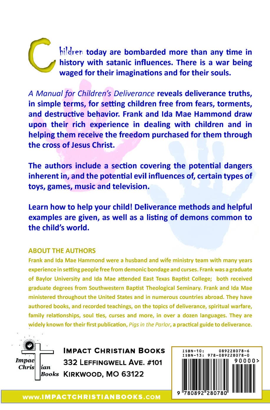 Manual for Childrens Deliverance (Spiritual Warfare)