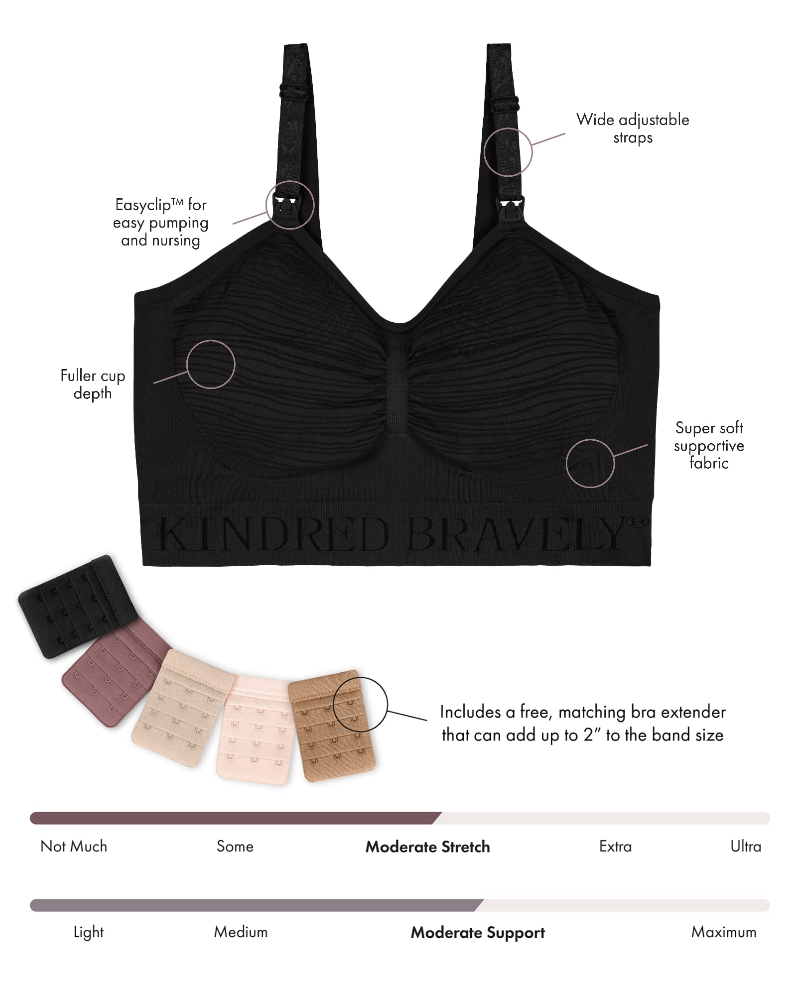 Kindred Bravely Sublime HandsFree Pumping & Nursing Bra Patented All