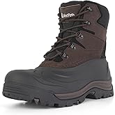 Nextpath Men's Snow Boots Winter Boots For Men 8 Inch Waterproof Insulated Winter Work Boots For Men Snow Hiking Boots