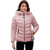 MODERN BUBBLE Jackets for Women Winter Coats Shiny Puffer Jacket Womens Lightweight Warm Quilted Jackets for Women