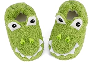 KAKU NANU Toddler Kids Slippers Cute Animal Cartoon Shoes Girls Boys Warm Fleece Winter Household Slippers
