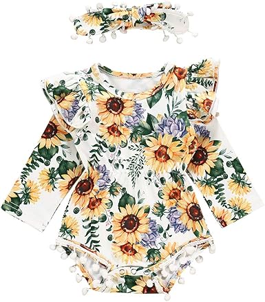 infant floral romper