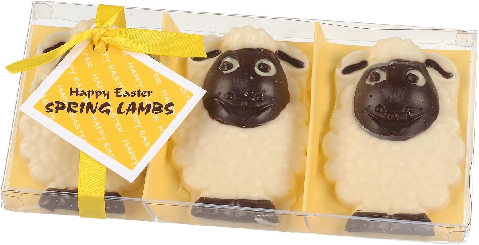 Spring Lambs - Gwynedd Confectioners Novelty Easter White Chocolates Gift Box 90g