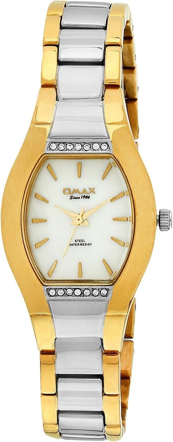 OMAX Quartz Fashion Women Gold Steel Quartz Water Resistant