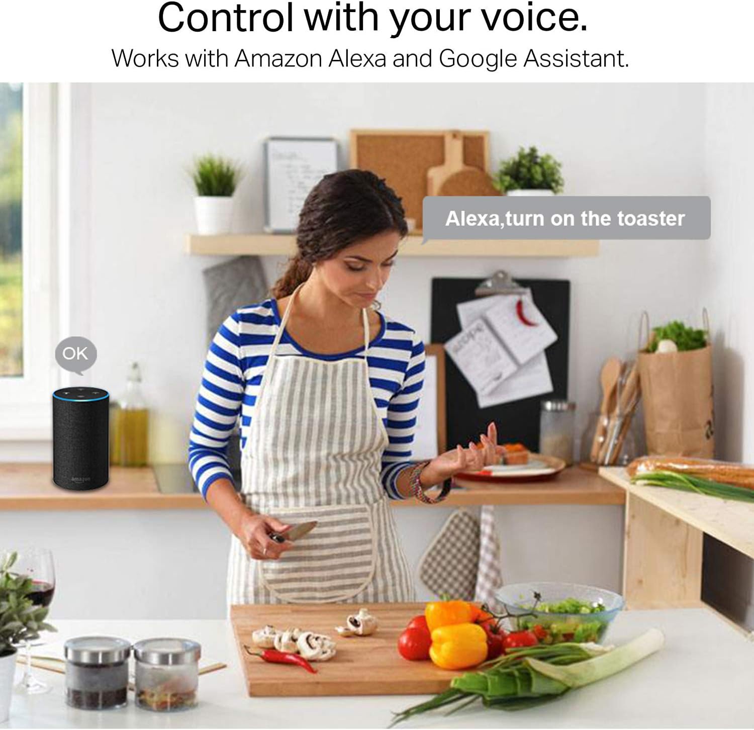 Xenon WiFi Smart Plug, With 2 USB Ports, Compatible with Alexa/Google Assistant, 10A Only Supports 2.4GHz Network, ETL Certificate, 1Pack - - 