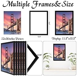 ijuerybai 6 Sets 12x16 Picture Frame, Frames for 12