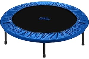 Machrus Upper Bounce Mini Trampoline for Adults - Rebounder Exercise Fitness Kids Trampoline - Small Rebounder Trampoline with Durable Jumping Mat, Portable & Foldable Workout Trampoline