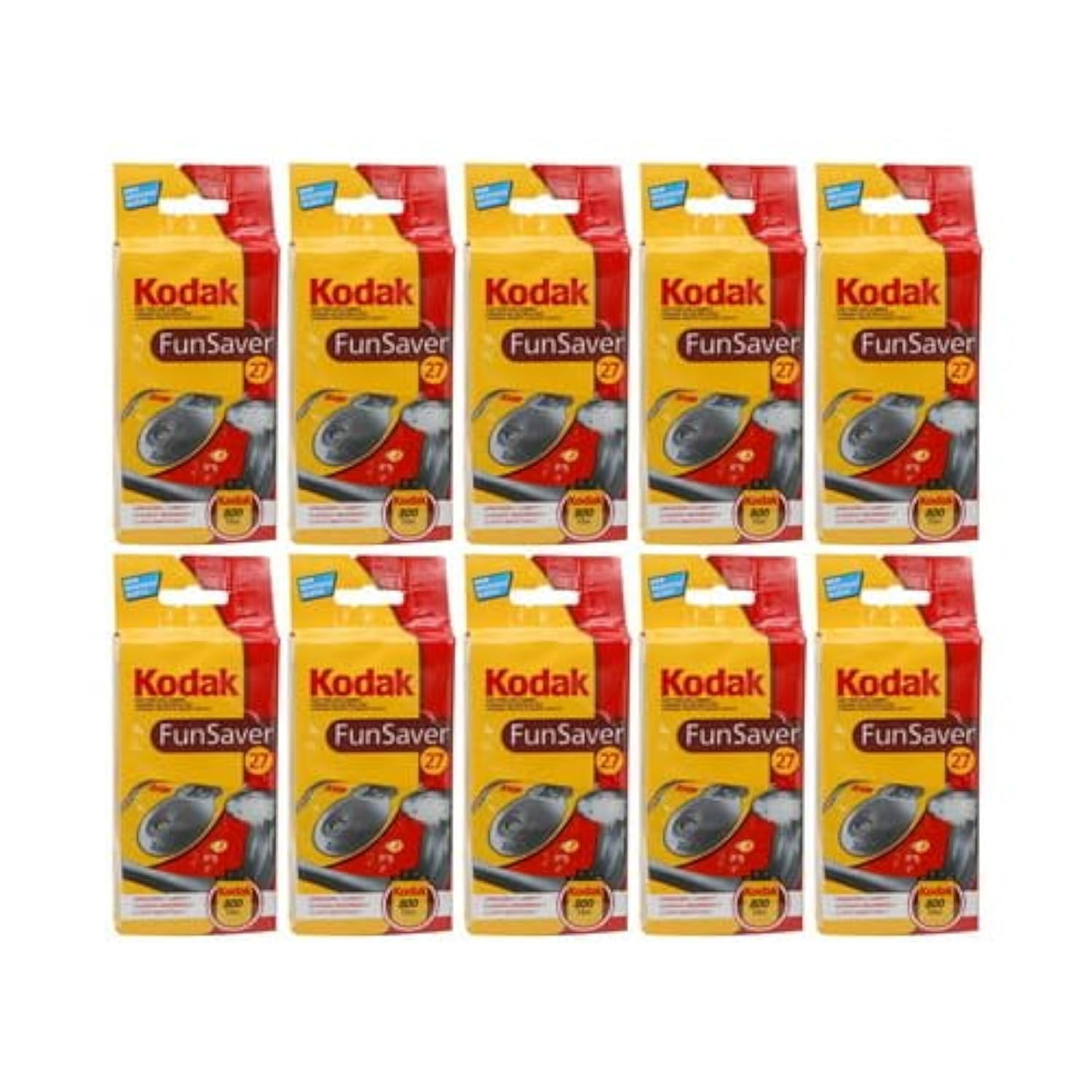 Kodak Fun Saver Single Use Camera (10-Pack) Bundle