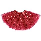 Tutu Skirt Girls 3 Layers Sparkle Tulle Skirt Ballet Dance Dress Princess Skirt for Toddler Girls