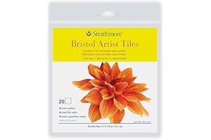 Strathmore Artist Tiles 20/Pkg-Bristol Vellum -62105970, 4x4, White