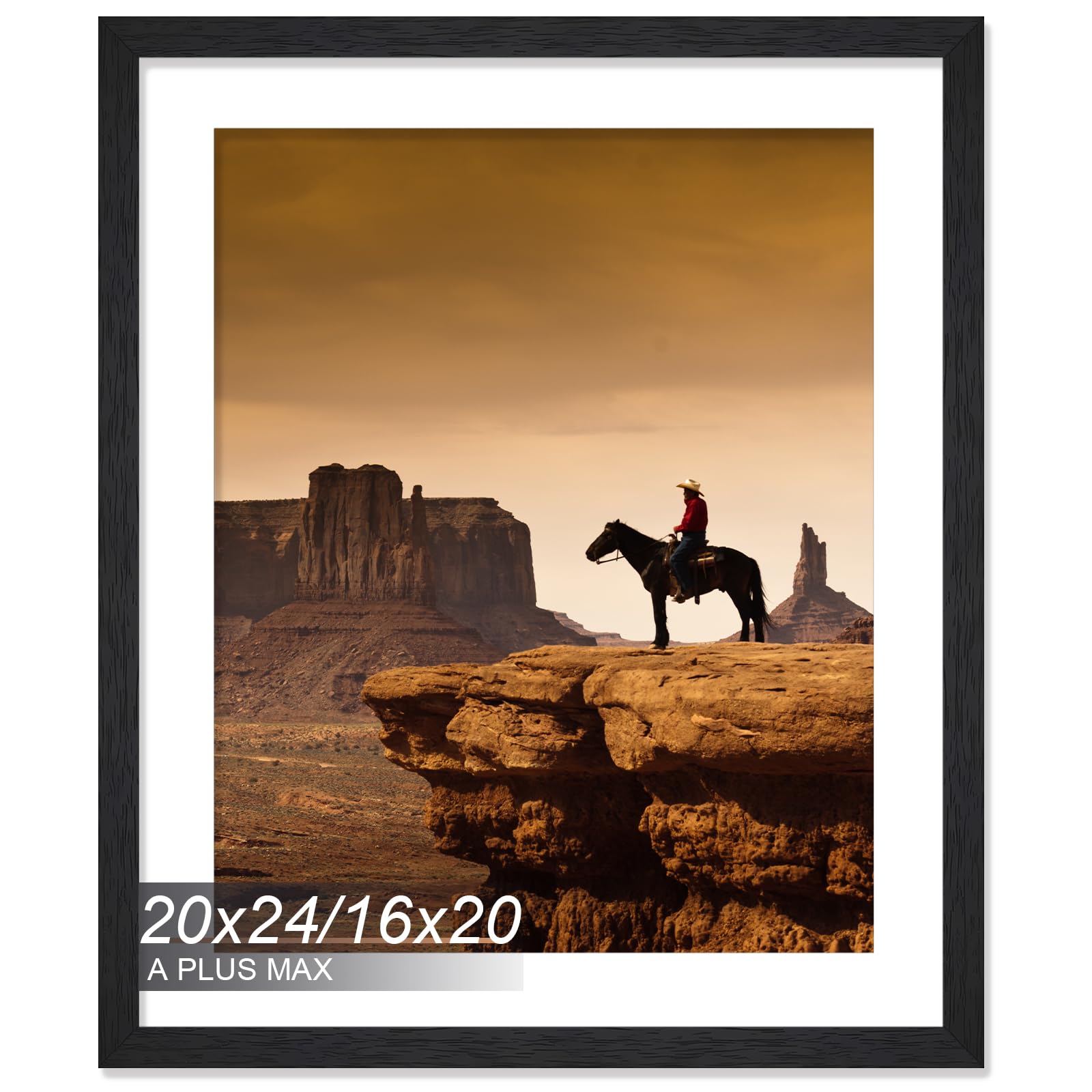 A PLUS MAX 20x24 Picture Frame, Engineered Wood