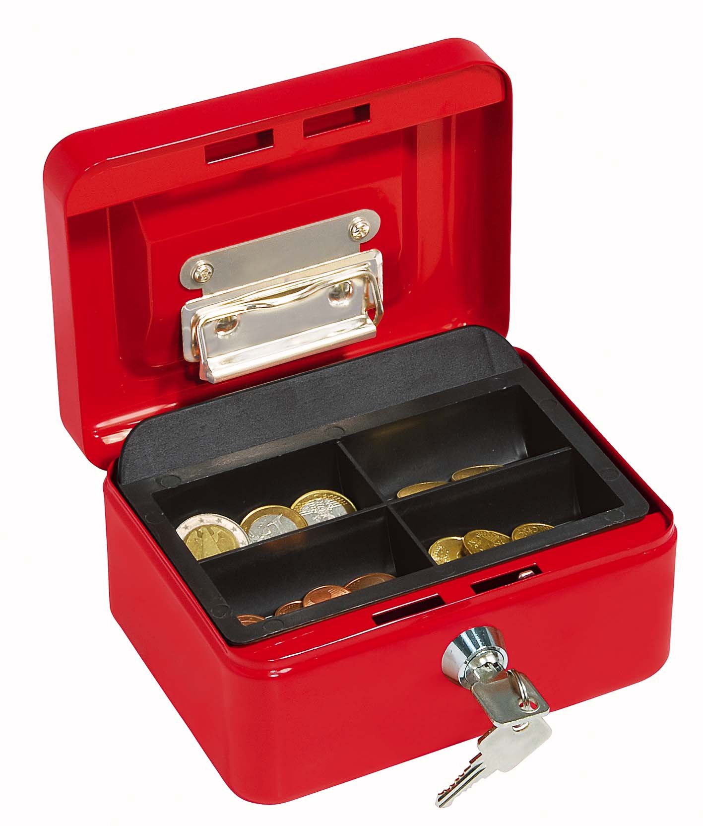 Wedo 145 102H Cash Box in Red Size 1-15.2 x 11.5 x 8.0 cms.