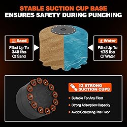 Punching Bag with Stand 5 in 1 Adjustable Height