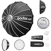 Godox Softbox Godox S85T 85cm/33.5in Quick Release Umbrella Softbox, Bowens Mount with Removable Front and Inner Diffusers for Photography, Live Streaming and Travel