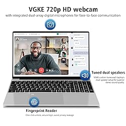 VGKE 15.6" Laptop Computer, 1920 * 1080p Student