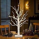 PABIPABI Lighted Birch Tree, 22'' Christmas Tree