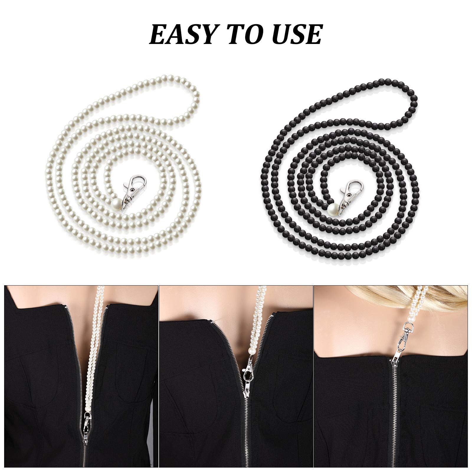 Syhood Zipper Helper Pull for Long Dress Back Zipper Puller Helper Zipping up Down Dress and Boot Yourself Beaded Clothing Assistant Aid Tool with Easy Zip Aid Puller by Yourself