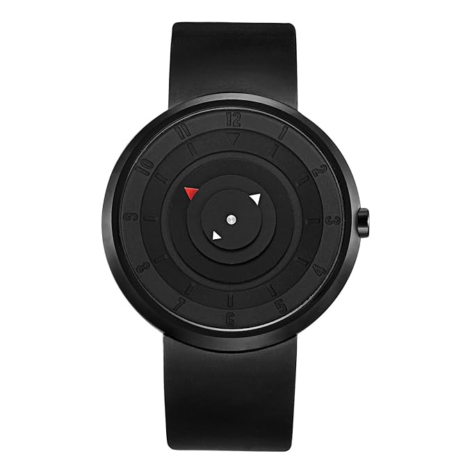 Geek Quartz Movement Analogue Black Dial Unisex Watch