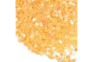 uxcell 1.94oz(55g) Star Glitter Confetti, 3mm Art Craft Glitter Holographic Sequins Table Confetti Laser Sequins for Crafts D