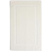Preston Lane Douro Bath Mat – 100% Cotton, Plush & Absorbent Quick-Dry Bathroom Rug – Hotel-Quality Floor Mat for Shower or Tub, Made in Portugal, Alabaster