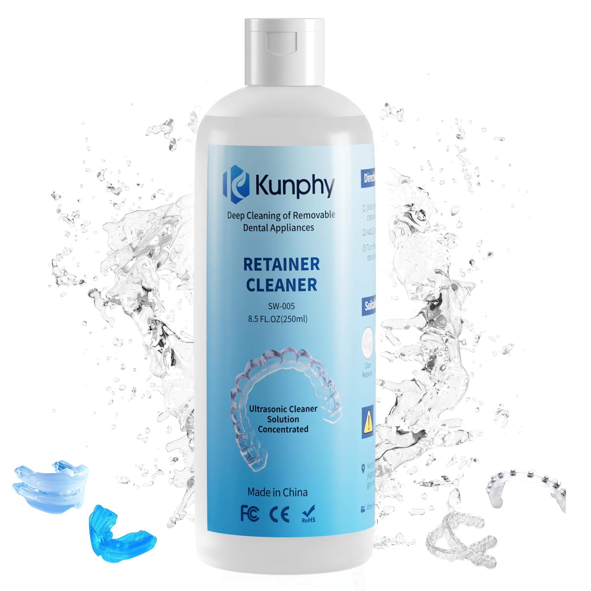 Ultrasonic Retainer Cleaner Solution for Ultrasonic Denture Cleaner ...