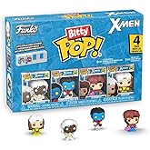 Funko Bitty Pop! X-Men: Rogue, Nightcrawler, Gambit, Storm and A Surprise Mystery Mini Figure - 0.9 Inch (2.2 Cm) Collectable - Stackable Display Shelf Included - Gift Idea - Cake Topper