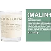 MALIN+GOETZ 9oz Scented Candle | Hand-Poured Soy Wax with Unique Fragrance Blends | Clean-Burning, Vegan & Cruelty-Free | Bergamot, Sage, Otto, Tomato, Strawberry, Cannabis, Dark Rum & Leather