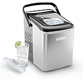 Iceman Dual-Size Countertop Ice Maker Machine, Portable, Creates 2 Cube Sizes in 6 Mins, Holds 1.3 lb. of Ice, Makes up to 26