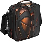 3D Basketball Lunch Box for Kids Girls Boys, Sport Lunch Bags for Teens Insulated Lunchbox for School, Work, Picnic Cooler Tote Bag with Adjustable Shoulder Strap
