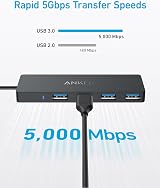 Anker 4-Port USB 3.0 Hub 5Gbps USB-C OTG Ultra-Slim 20cm Cable for MacBook view 3
