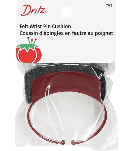 Clover One-Touch Wrist Pin Cushion (Red) - Japanese Import For Sewing & Quilting - View #5