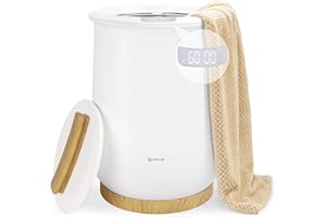 Keenray Upgraded Towel Warmer Bucket, Large Towel Warmer with 3 Heating Modes, Heat Time 30/45/60 Min Adjustable and Up to 24 Hour Delay Timer, Towel Heater for Oversize Bathrobes Blankets