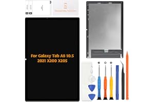 Olivechard for Samsung Galaxy Tab A8 10.5" 2021 LCD Display Screen Replacement - Original Screen Digitizer Assembly for Galaxy Tab A8 SM-X200 SM-X205 Repair Kit with Tools(Graphite)