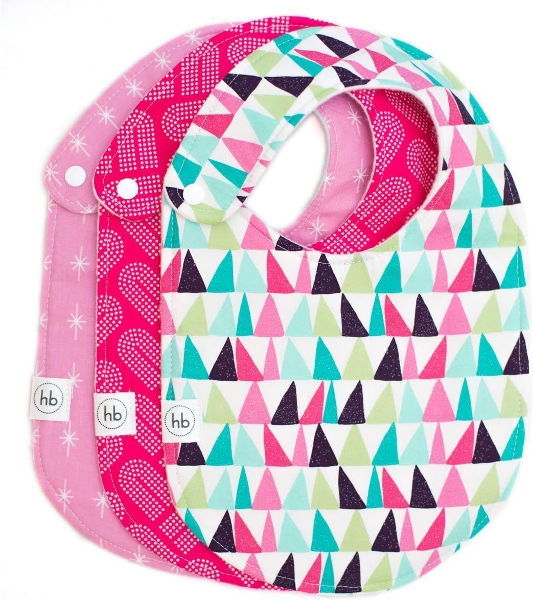 Charlie Bib TRIO in Fairyland | Snap Bibs for Infants & Toddlers | Three pack of bibs