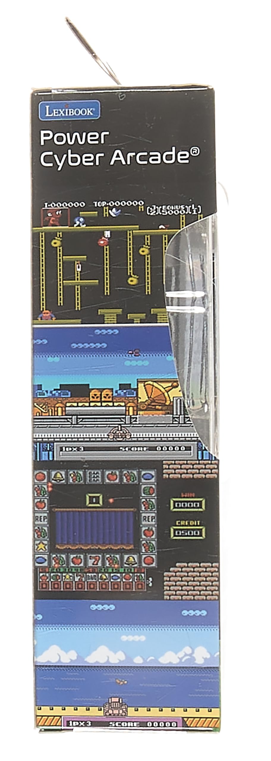 LEXiBOOK JL3000 Power Cyber Arcade Portable Game Console, 300 Games, 2.8