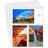 CRANBURY Photo Plastic Sleeves 4x6 - (4x6 Mixed Format, 24 Pack) with Memo Slots and Cards, Holds 144 Pictures, Each 4x6 Pict