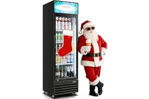 BODEGACOOLER Commercial Beverage Refrigerator, Commercial Merchandiser Refrigerator with Soft LED Light, Adjustable Shelves, Display Cooler with 192 cans & 120 bottles, For kitchen/Office/Home/Garage