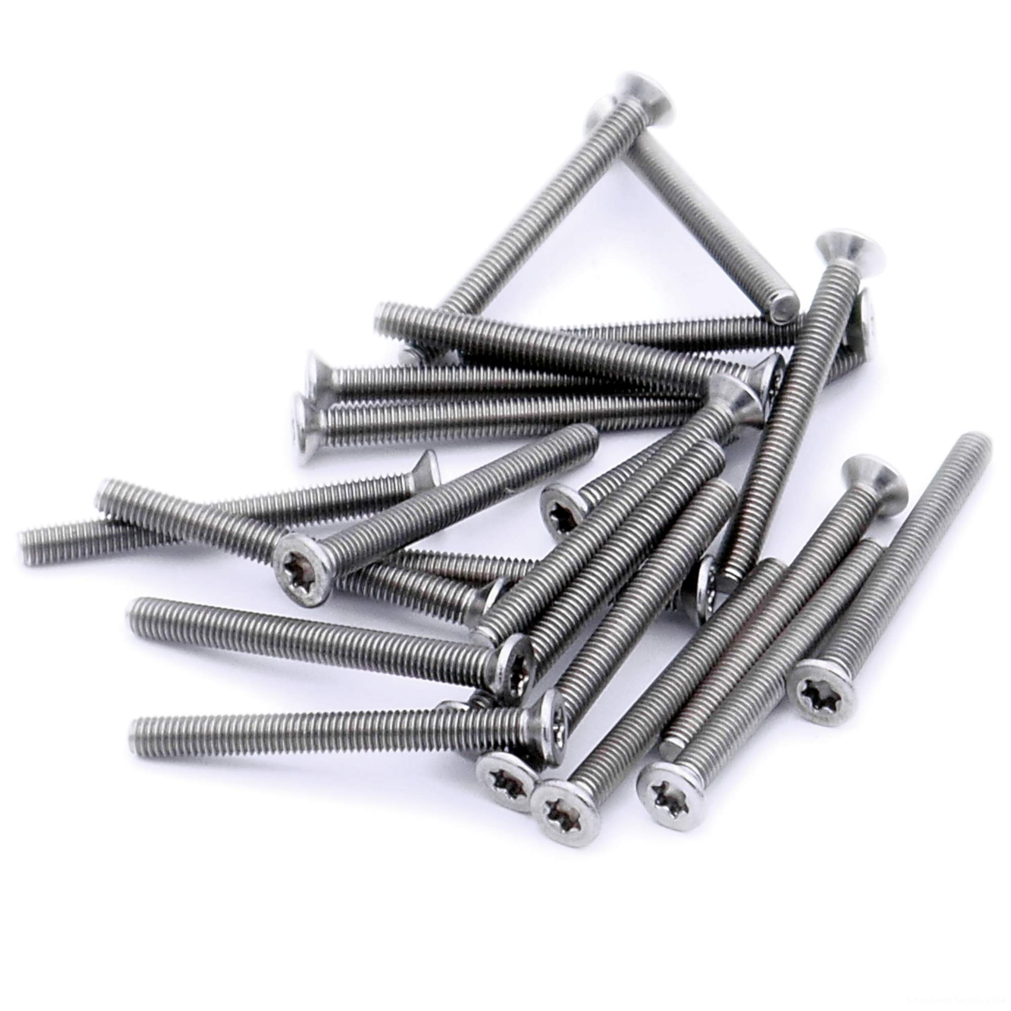 M2.5 (2.5mm x 5mm) TX Socket Countersunk Machine Screw (Bolt) - Stainless Steel (A2) (Pack of 20)