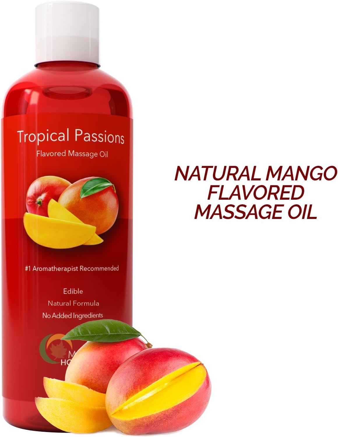 Natural Edible Massage Oil for Sensual Massage - Therapeutic Body Oil Skin Moisturizer for Glowing Skin - Anti Aging Skin Care with Nourishing Coconut Oil Sweet Almond Vitamin E and Jojoba Oil: Health & Personal Care