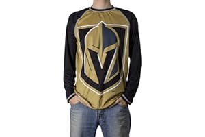 NHL Mens Long Sleeve Performance Active Wear Rash Guard Shirt