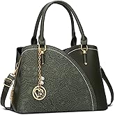 KKXIU Triple Compartments Purses and Handbags for Women Fashion Ladies Satchel Shoulder Top Handle Bag