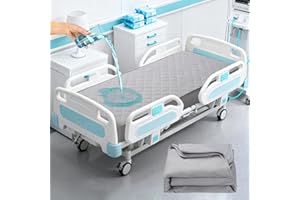 Hospital Bed Mattress Protector Cover Waterproof 36" x 80" x 14" Hospital Bed Sheets Incontinence Protection, Soft Breathable