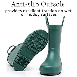 LANCDON Toddler Rain Boots for Boys and Girls