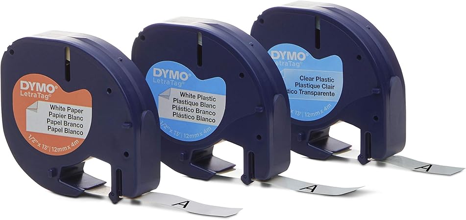 dymo white plastic