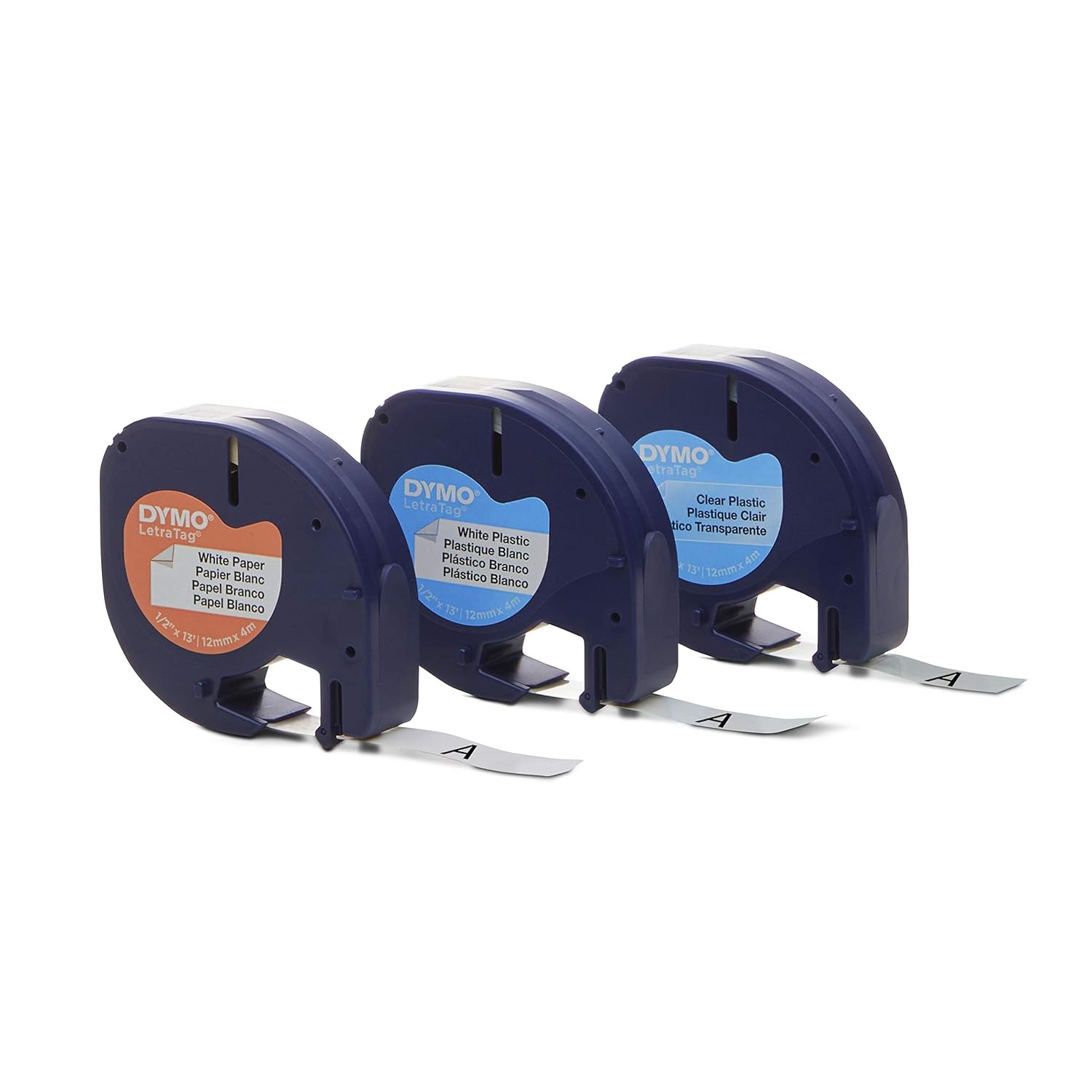 DYMO LetraTag Labeling Tape for LetraTag Label Makers, Black Print on