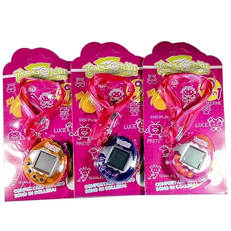 dairyshop transparent 90er Nostalgie 49 Haustieren in eine Virtuelle Cyber Pet Spielzeug mit langem Trageband – Beste für Wei